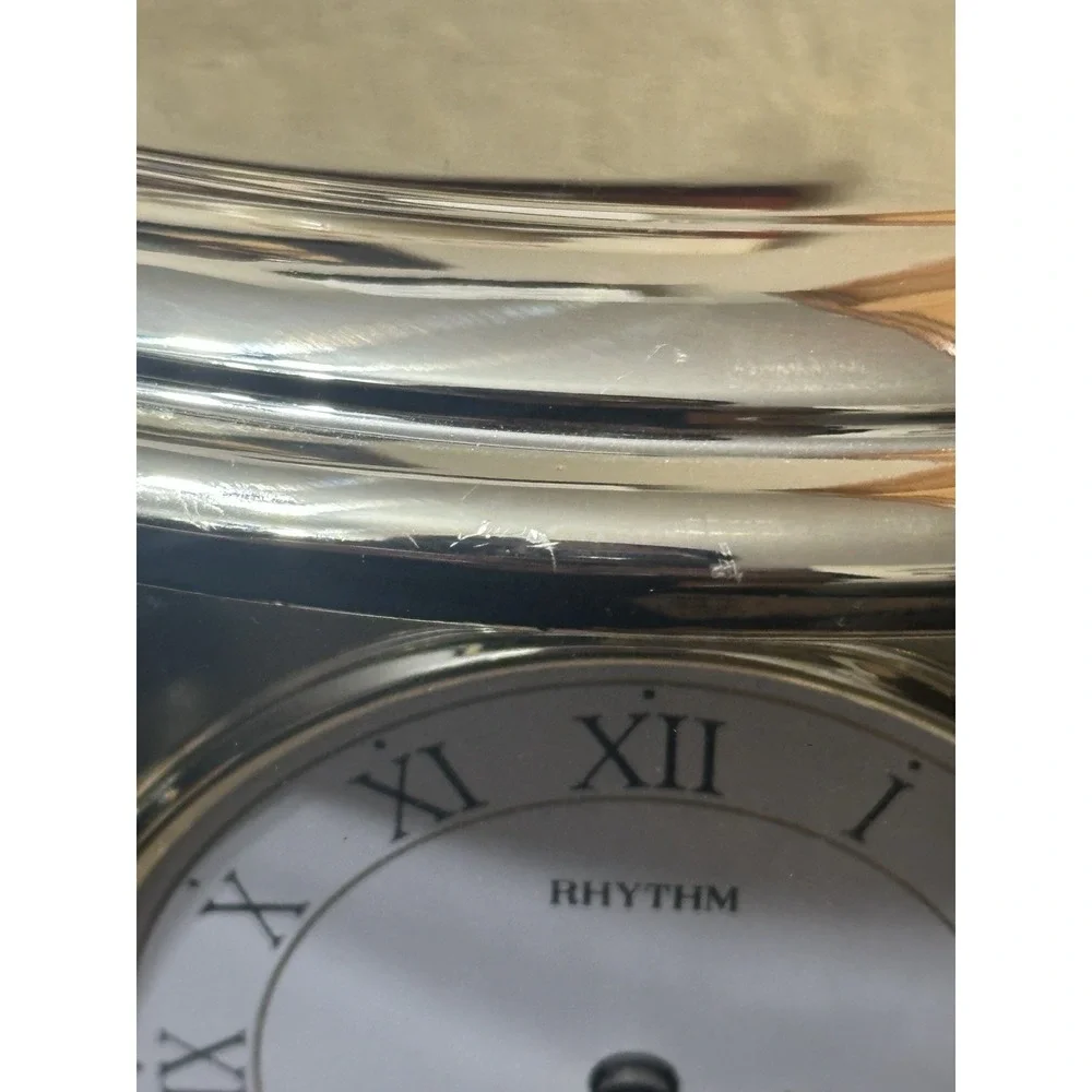 Quartz Clock Swinging Cherubs Pendulum  Vintage Melody Chime What Child Is This